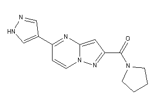 [5-(1H-pyrazol-4-yl)pyrazolo[1,5-a]pyrimidin-2-yl]-pyrrolidino-methanone