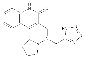 3-[[cyclopentyl(1H-tetrazol-5-ylmethyl)amino]methyl]carbostyril