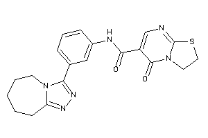5-keto-N-[3-(6,7,8,9-tetrahydro-5H-[1,2,4]triazolo[4,3-a]azepin-3-yl)phenyl]-2,3-dihydrothiazolo[3,2-a]pyrimidine-6-carboxamide