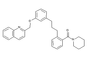 Piperidino-[2-[3-[3-(2-quinolylmethoxy)phenyl]propyl]phenyl]methanone