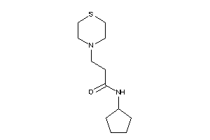 N-cyclopentyl-3-thiomorpholino-propionamide