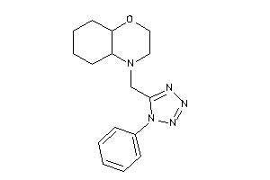 4-[(1-phenyltetrazol-5-yl)methyl]-2,3,4a,5,6,7,8,8a-octahydrobenzo[b][1,4]oxazine