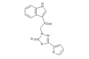 5-(2-furyl)-3-[2-(1H-indol-3-yl)-2-keto-ethyl]-1,3,4-oxadiazol-2-one