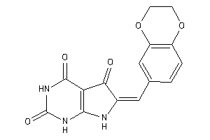 6-(2,3-dihydro-1,4-benzodioxin-6-ylmethylene)-1,7-dihydropyrrolo[2,3-d]pyrimidine-2,4,5-trione