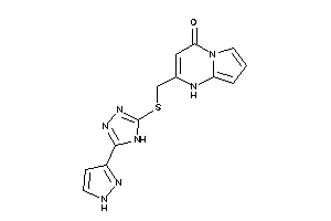 Image of 2-[[[5-(1H-pyrazol-3-yl)-4H-1,2,4-triazol-3-yl]thio]methyl]-1H-pyrrolo[1,2-a]pyrimidin-4-one