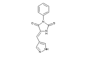 3-phenyl-5-(1H-pyrazol-4-ylmethylene)-2-thioxo-4-imidazolidinone