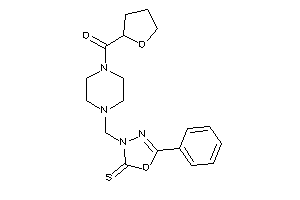 [4-[(5-phenyl-2-thioxo-1,3,4-oxadiazol-3-yl)methyl]piperazino]-(tetrahydrofuryl)methanone