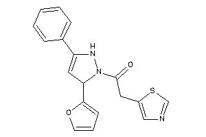 1-[5-(2-furyl)-3-phenyl-3-pyrazolin-1-yl]-2-thiazol-5-yl-ethanone