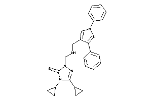 4,5-dicyclopropyl-2-[[(1,3-diphenylpyrazol-4-yl)methylamino]methyl]-1,2,4-triazole-3-thione