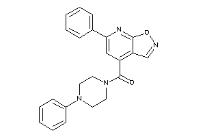 (6-phenylisoxazolo[5,4-b]pyridin-4-yl)-(4-phenylpiperazino)methanone