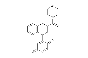2-[3-(thiomorpholine-4-carbonyl)tetralin-1-yl]-p-benzoquinone