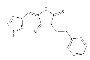 3-phenethyl-5-(1H-pyrazol-4-ylmethylene)-2-thioxo-thiazolidin-4-one