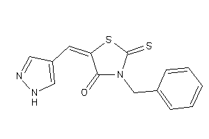 Image of 3-benzyl-5-(1H-pyrazol-4-ylmethylene)-2-thioxo-thiazolidin-4-one