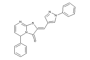 Image of 5-phenyl-2-[(1-phenylpyrazol-4-yl)methylene]-5H-thiazolo[3,2-a]pyrimidin-3-one