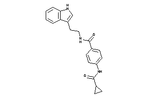 4-(cyclopropanecarbonylamino)-N-[2-(1H-indol-3-yl)ethyl]benzamide