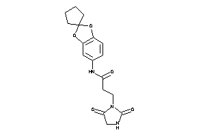 3-(2,5-diketoimidazolidin-1-yl)-N-spiro[1,3-benzodioxole-2,1'-cyclopentane]-5-yl-propionamide