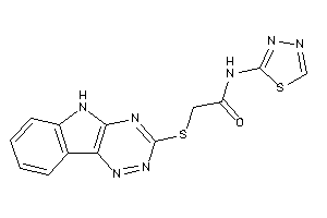 N-(1,3,4-thiadiazol-2-yl)-2-(5H-[1,2,4]triazino[5,6-b]indol-3-ylthio)acetamide