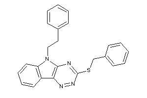 3-(benzylthio)-5-phenethyl-[1,2,4]triazino[5,6-b]indole