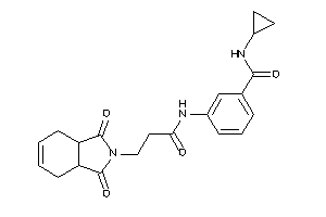 N-cyclopropyl-3-[3-(1,3-diketo-3a,4,7,7a-tetrahydroisoindol-2-yl)propanoylamino]benzamide