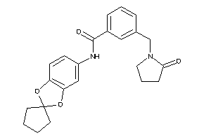 3-[(2-ketopyrrolidino)methyl]-N-spiro[1,3-benzodioxole-2,1'-cyclopentane]-5-yl-benzamide