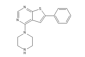 6-phenyl-4-piperazino-thieno[2,3-d]pyrimidine