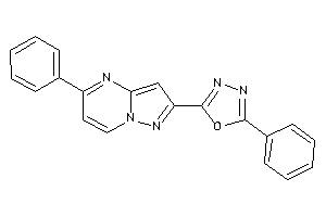 2-phenyl-5-(5-phenylpyrazolo[1,5-a]pyrimidin-2-yl)-1,3,4-oxadiazole