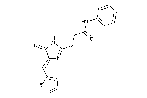 2-[[4-keto-5-(2-thenylidene)-2-imidazolin-2-yl]thio]-N-phenyl-acetamide