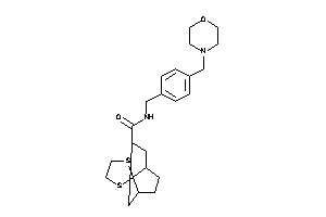 N-[4-(morpholinomethyl)benzyl]spiro[1,3-dithiolane-2,8'-bicyclo[3.2.1]octane]-3'-carboxamide