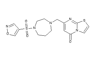 7-[(4-isoxazol-4-ylsulfonyl-1,4-diazepan-1-yl)methyl]thiazolo[3,2-a]pyrimidin-5-one