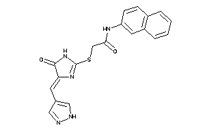 2-[[4-keto-5-(1H-pyrazol-4-ylmethylene)-2-imidazolin-2-yl]thio]-N-(2-naphthyl)acetamide