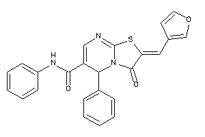 2-(3-furfurylidene)-3-keto-N,5-diphenyl-5H-thiazolo[3,2-a]pyrimidine-6-carboxamide