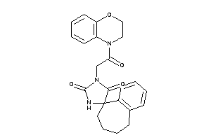 3'-[2-(2,3-dihydro-1,4-benzoxazin-4-yl)-2-keto-ethyl]spiro[5,6,7,8-tetrahydrobenzocycloheptene-9,5'-imidazolidine]-2',4'-quinone