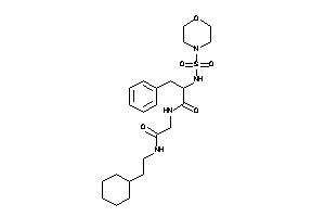 N-[2-(2-cyclohexylethylamino)-2-keto-ethyl]-2-(morpholinosulfonylamino)-3-phenyl-propionamide