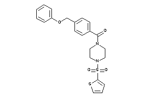 [4-(phenoxymethyl)phenyl]-[4-(2-thienylsulfonyl)piperazino]methanone