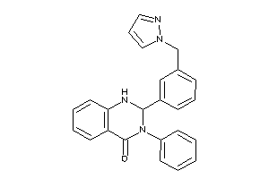 3-phenyl-2-[3-(pyrazol-1-ylmethyl)phenyl]-1,2-dihydroquinazolin-4-one