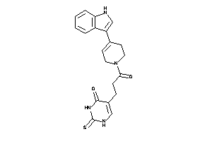Image of 5-[3-[4-(1H-indol-3-yl)-3,6-dihydro-2H-pyridin-1-yl]-3-keto-propyl]-2-thioxo-1H-pyrimidin-4-one