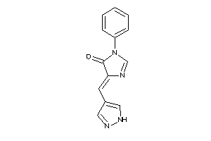 Image of 3-phenyl-5-(1H-pyrazol-4-ylmethylene)-2-imidazolin-4-one