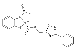 Image of 1-keto-2,3-dihydropyrrolo[2,1-b][1,3]benzothiazole-3a-carboxylic Acid (3-phenyl-1,2,4-oxadiazol-5-yl)methyl Ester