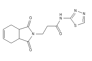 3-(1,3-diketo-3a,4,7,7a-tetrahydroisoindol-2-yl)-N-(1,3,4-thiadiazol-2-yl)propionamide