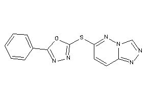 2-phenyl-5-([1,2,4]triazolo[3,4-f]pyridazin-6-ylthio)-1,3,4-oxadiazole