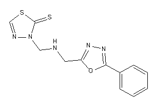 3-[[(5-phenyl-1,3,4-oxadiazol-2-yl)methylamino]methyl]-1,3,4-thiadiazole-2-thione