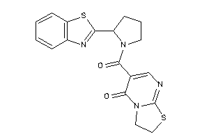 6-[2-(1,3-benzothiazol-2-yl)pyrrolidine-1-carbonyl]-2,3-dihydrothiazolo[3,2-a]pyrimidin-5-one
