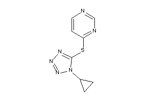 4-[(1-cyclopropyltetrazol-5-yl)thio]pyrimidine