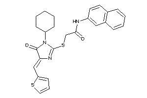 2-[[1-cyclohexyl-5-keto-4-(2-thenylidene)-2-imidazolin-2-yl]thio]-N-(2-naphthyl)acetamide