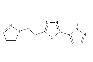 2-(1H-pyrazol-5-yl)-5-(2-pyrazol-1-ylethyl)-1,3,4-oxadiazole