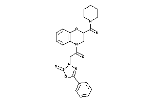 3-[2-keto-2-[2-(piperidine-1-carbonyl)-2,3-dihydro-1,4-benzoxazin-4-yl]ethyl]-5-phenyl-1,3,4-oxadiazol-2-one