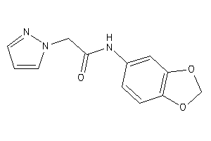 N-(1,3-benzodioxol-5-yl)-2-pyrazol-1-yl-acetamide