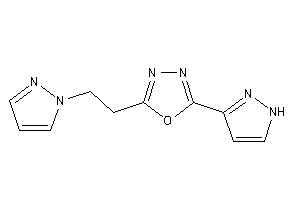 2-(1H-pyrazol-3-yl)-5-(2-pyrazol-1-ylethyl)-1,3,4-oxadiazole