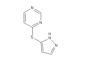 4-(1H-pyrazol-5-ylthio)pyrimidine