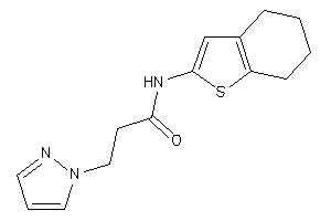 3-pyrazol-1-yl-N-(4,5,6,7-tetrahydrobenzothiophen-2-yl)propionamide